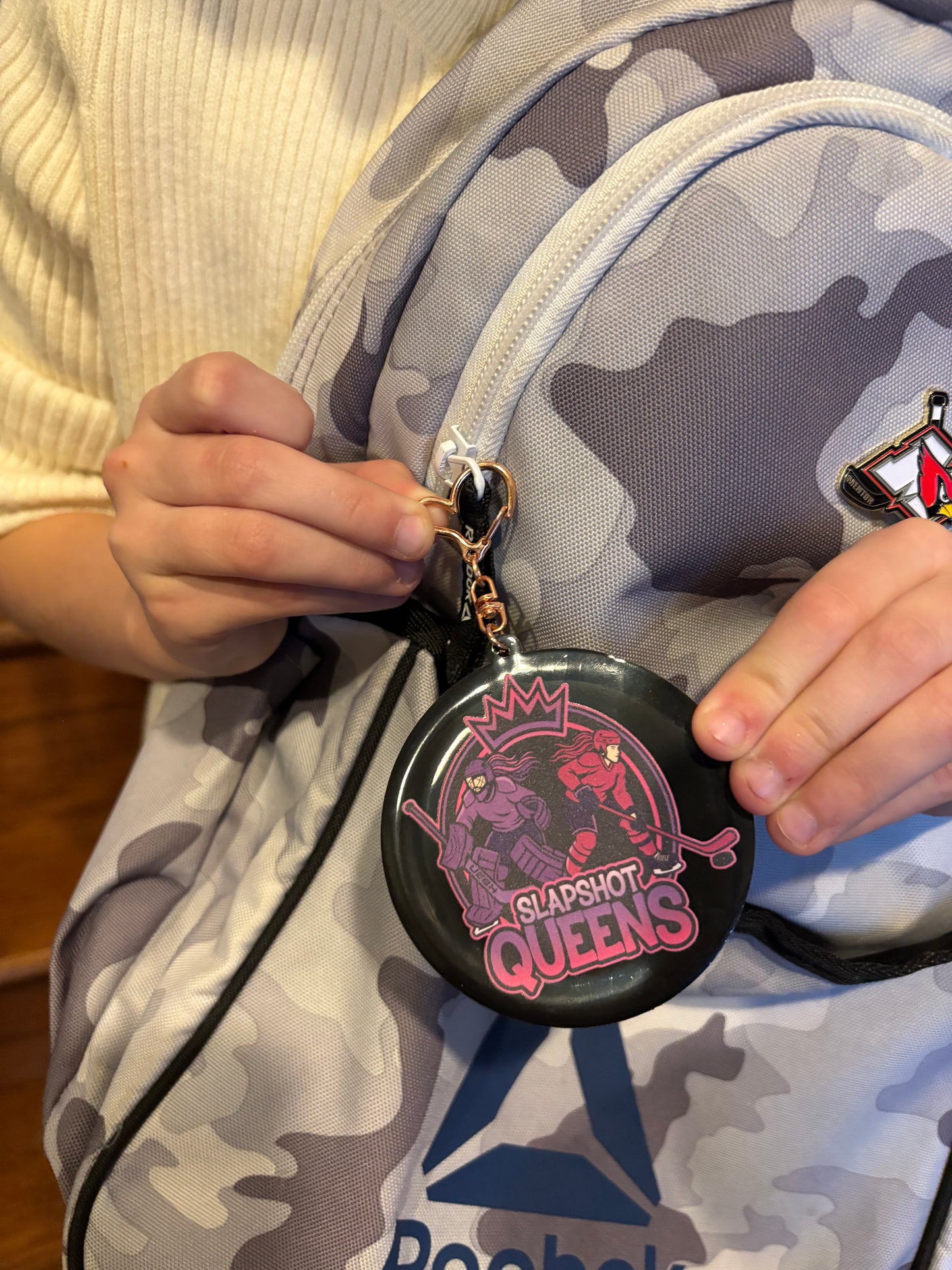 Queen’s Puck Key Chain